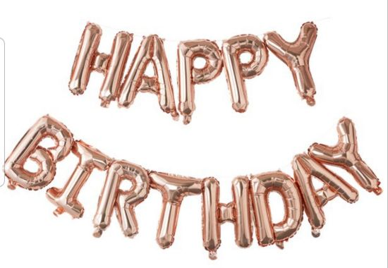 Picture of Happy Birthday Balloon banner