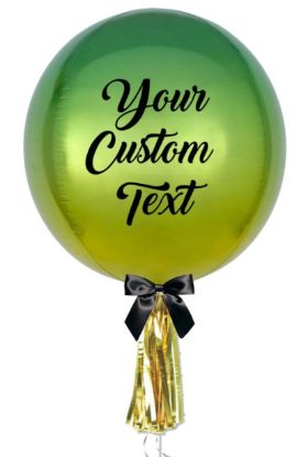 Picture of Style option 4 - Foil Orbz balloon any colour/ bespoke message