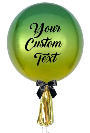 Picture of Style option 7 - Foil Orbz balloon any colour/ bespoke message