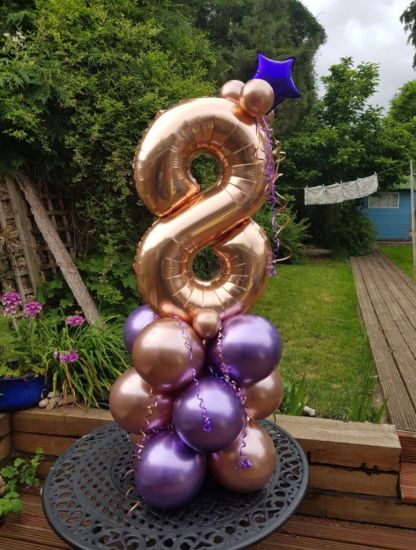 Picture of Style option 10 - Standard Balloon Pillar (single) Any colour / number