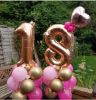 Picture of Style option 11 - srandard Balloon number pillars (set) any number/ colour