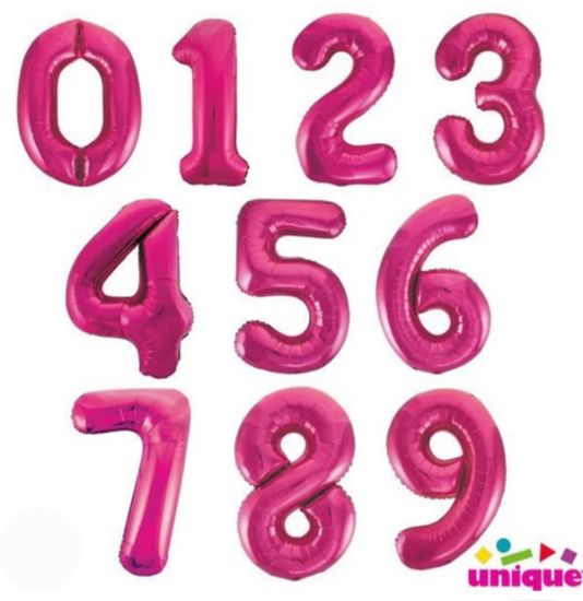 Picture of Pink numbers - click to select numbers